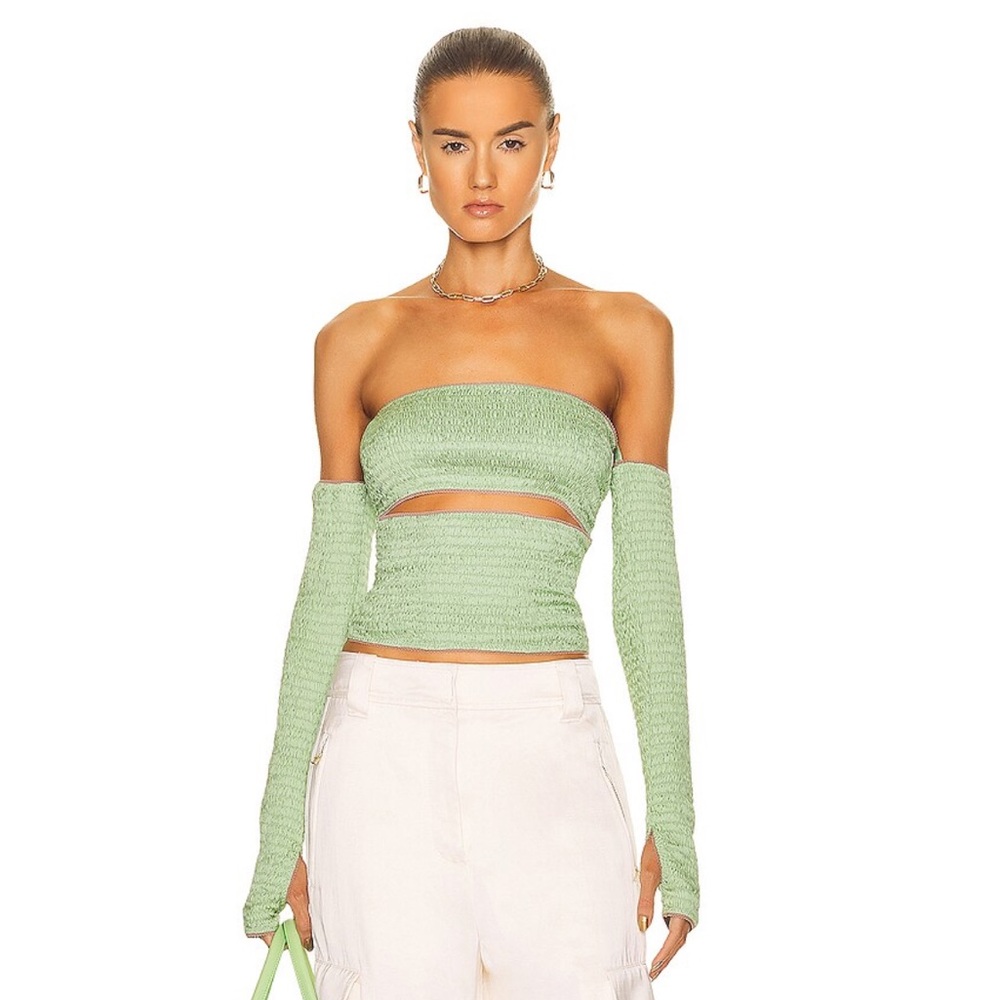 Anna October green Elise top in green